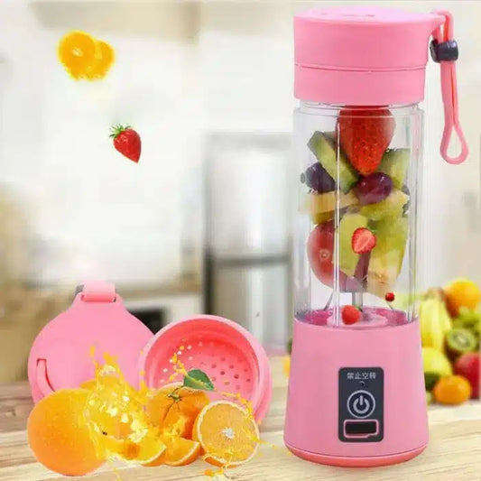 Wireless Charging 4 Blades Electric Juicer Mini Portable Blender Fruit Mixers